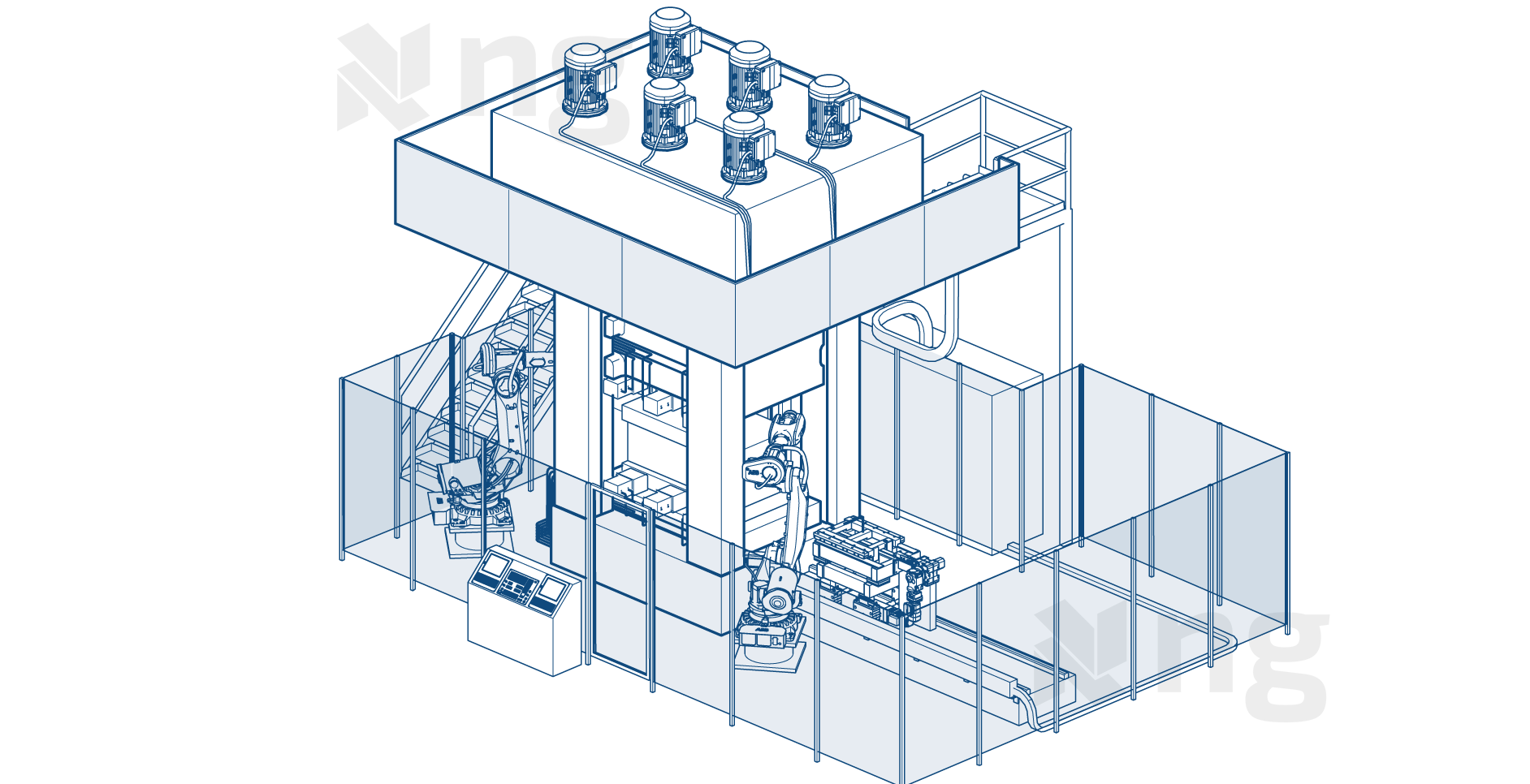 Four Column Hydraulic Press Ng Engineering